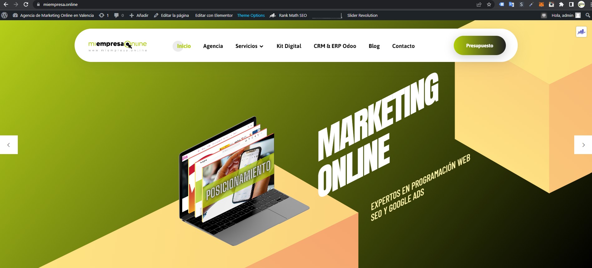 Agencia de Marketing Online en Valencia website preview