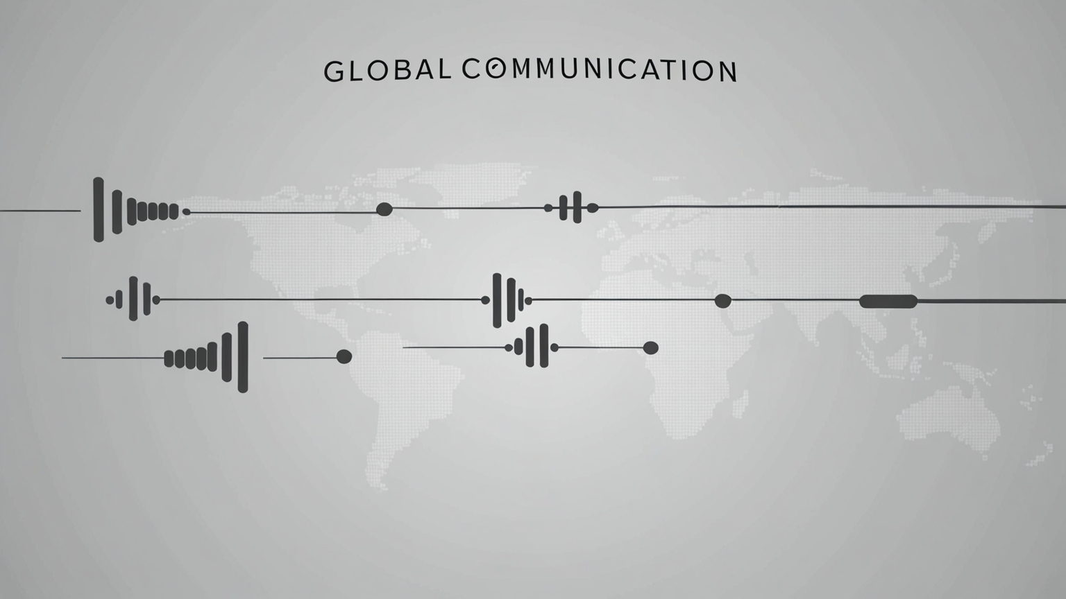 Meta Revoluciona la Comunicación Global con su Nuevo Sistema de IA para Traducción de Audio A minimalist and elegant image representing a global communication theme, featuring abstract shapes of audio waves connected around the globe with a tech feel No text in the image