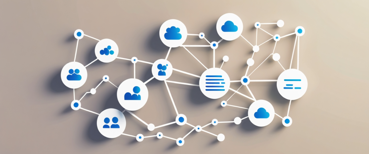 Imagen minimalista que ilustra el estudio de tendencias y estrategias en redes sociales para 2023, destacando el análisis digital y las conexiones globales 