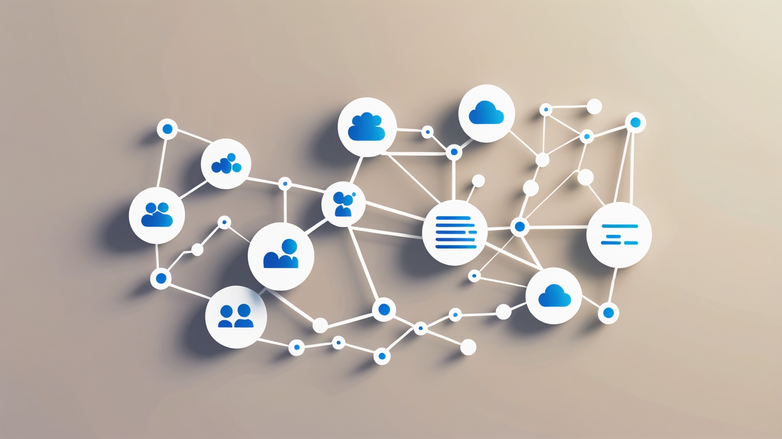Imagen minimalista que ilustra el estudio de tendencias y estrategias en redes sociales para 2023, destacando el análisis digital y las conexiones globales 
