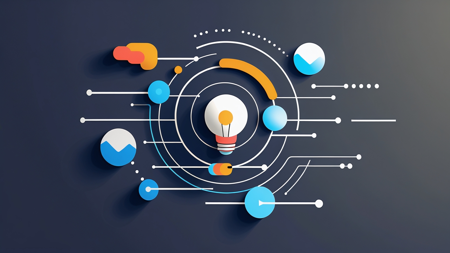 Generación de Leads y Ventas Transformadas por la Inteligencia Artificial Imagen minimalista que representa la aplicación de la inteligencia artificial en la generación de leads y optimización de ventas