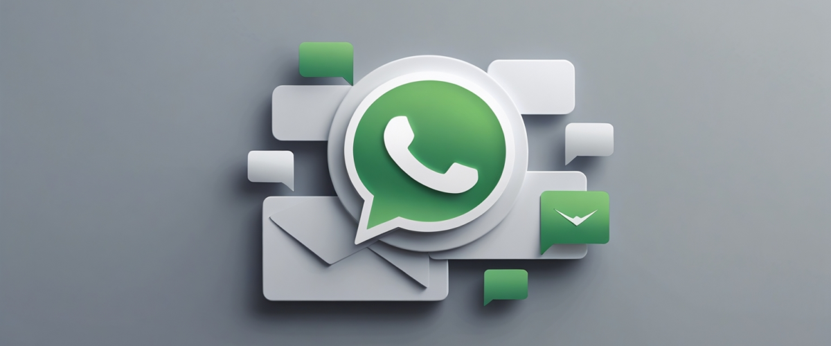 Imagen minimalista que ilustra la integración de WhatsApp en estrategias de marketing digital para mejorar la comunicación empresarial 
