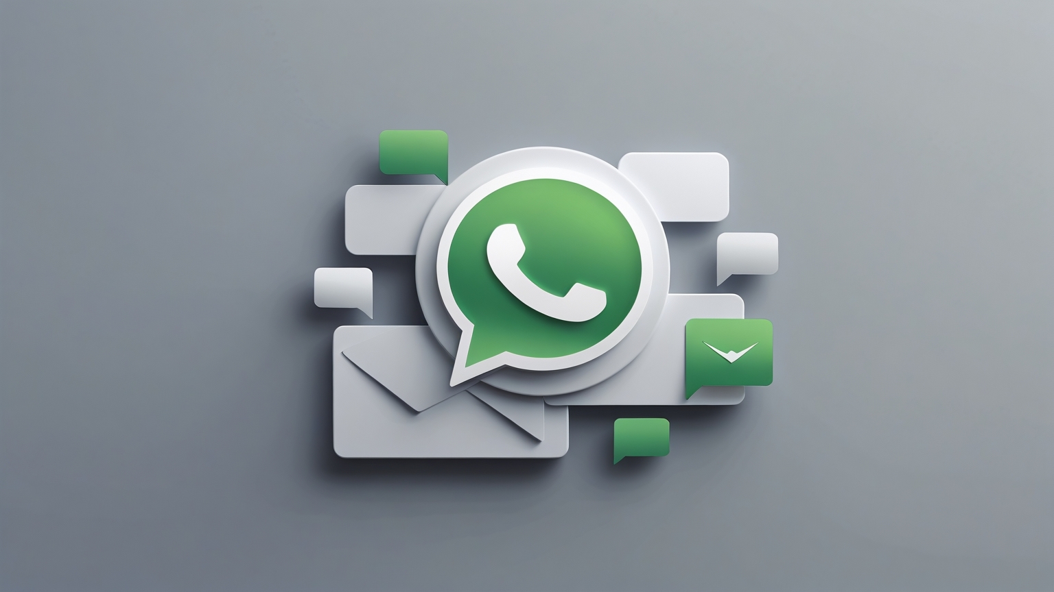 Imagen minimalista que ilustra la integración de WhatsApp en estrategias de marketing digital para mejorar la comunicación empresarial 