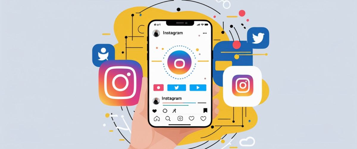Imagen minimalista y elegante que simboliza las restricciones de interacción en Instagram, ideal para ilustrar una estrategia de marketing digital 