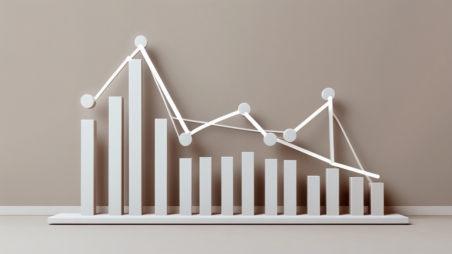 Visual minimalista de análisis de datos aplicada a la optimización de contenido en marketing digital 