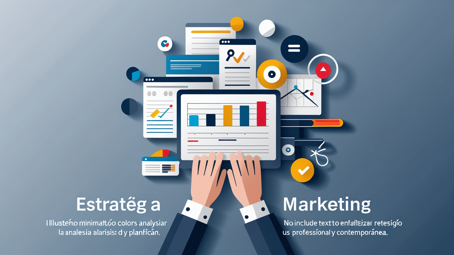 La Importancia de un Plan de Marketing Estratégico para Impulsar tu Negocio Imagen minimalista que destaca la planificación y análisis estratégico en marketing, representando crecimiento y profesionalismo