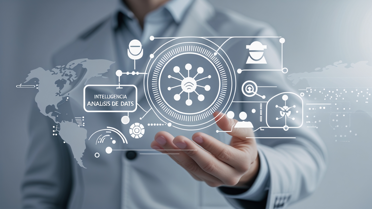 Preguntas Clave sobre Marketing e IA para 2025: Personalización, Ética y Automatización Visualización digital minimalista que ilustra la sinergia entre marketing e inteligencia artificial para el futuro