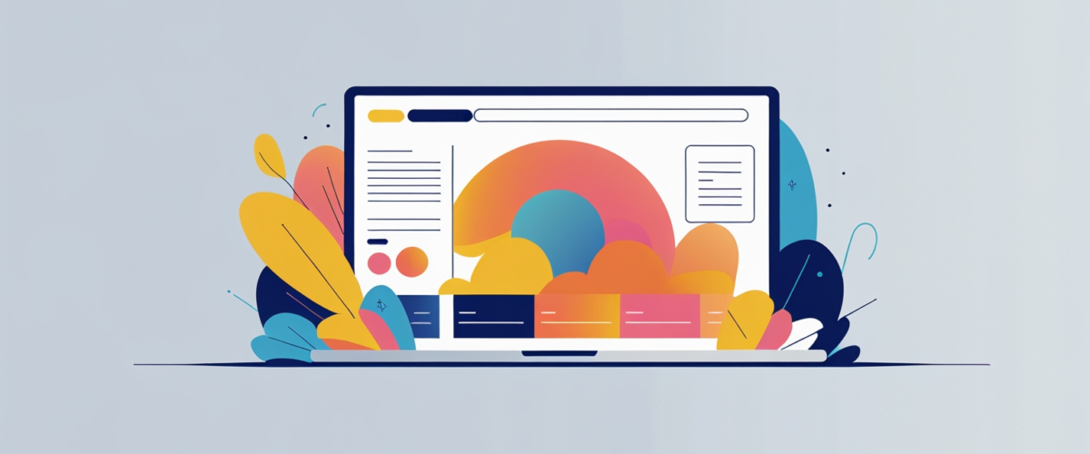 Diseño minimalista de una interfaz web accesible que simboliza la inclusión y usabilidad para todos los usuarios 