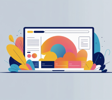 Diseño minimalista de una interfaz web accesible que simboliza la inclusión y usabilidad para todos los usuarios 