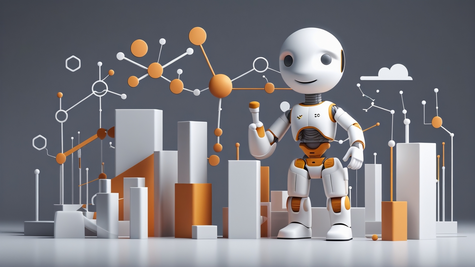 ChatGPT y la IA Generativa: Desafíos y Oportunidades para el Mundo Empresarial Representación minimalista de tecnología empresarial con enfoque en ChatGPT e IA generativa, destacando innovación y automatización